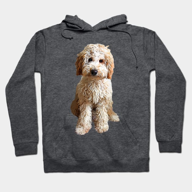 Labradoodle Puppy Dog Hoodie by Elarex